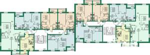 2-к квартира, строящийся дом, 51м2, 6/8 этаж