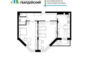 2-к квартира, вторичка, 100м2, 2/12 этаж