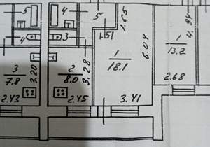 1-к квартира, вторичка, 36м2, 8/9 этаж