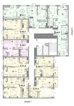 1-к квартира, вторичка, 35м2, 4/16 этаж