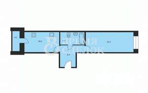 1-к квартира, вторичка, 40м2, 2/8 этаж