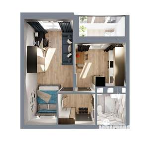 1-к квартира, вторичка, 38м2, 5/17 этаж