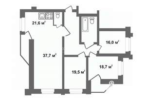 4-к квартира, вторичка, 157м2, 2/10 этаж