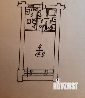 1-к квартира, вторичка, 30м2, 4/5 этаж