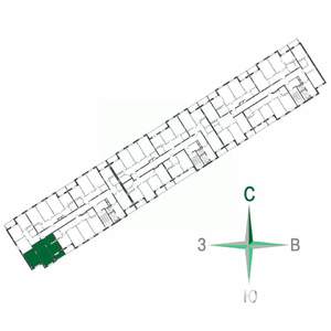 2-к квартира, строящийся дом, 52м2, 2/17 этаж