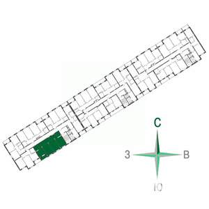 3-к квартира, строящийся дом, 79м2, 4/17 этаж