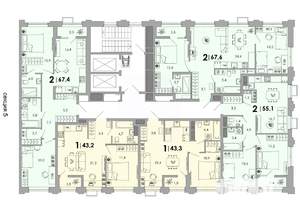 1-к квартира, вторичка, 43м2, 2/16 этаж
