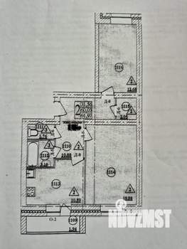2-к квартира, вторичка, 62м2, 1/5 этаж