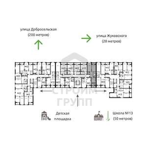 2-к квартира, вторичка, 69м2, 6/8 этаж