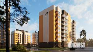 2-к квартира, строящийся дом, 56м2, 6/8 этаж