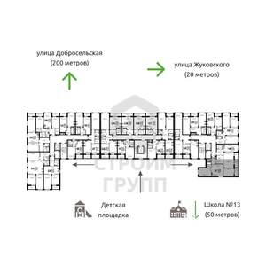 3-к квартира, вторичка, 77м2, 3/8 этаж