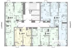 2-к квартира, вторичка, 63м2, 7/16 этаж