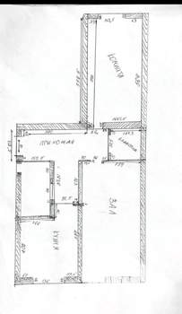 2-к квартира, вторичка, 44м2, 2/5 этаж