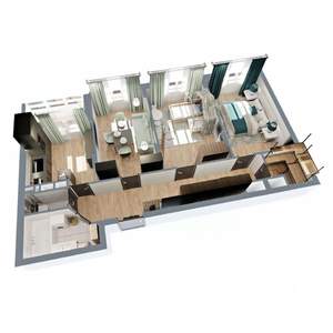 3-к квартира, вторичка, 80м2, 6/17 этаж