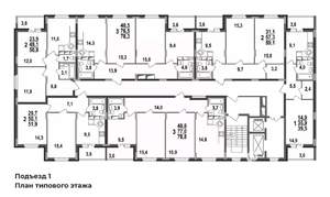 2-к квартира, строящийся дом, 51м2, 2/17 этаж