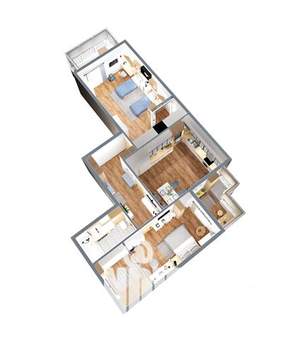 2-к квартира, вторичка, 89м2, 4/12 этаж