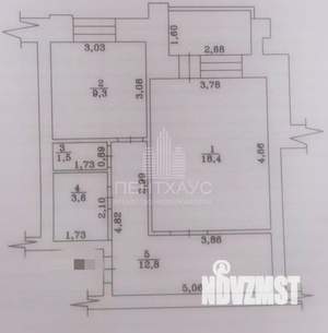 1-к квартира, вторичка, 46м2, 3/6 этаж