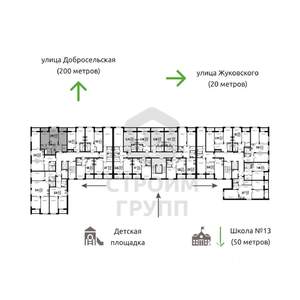 2-к квартира, вторичка, 67м2, 6/8 этаж