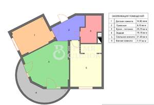 2-к квартира, вторичка, 94м2, 2/16 этаж