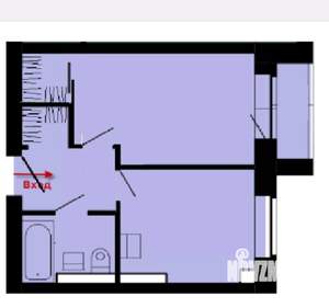1-к квартира, вторичка, 32м2, 8/8 этаж