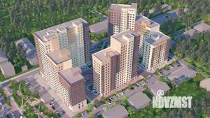1-к квартира, строящийся дом, 46м2, 4/17 этаж