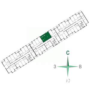 2-к квартира, строящийся дом, 57м2, 12/17 этаж