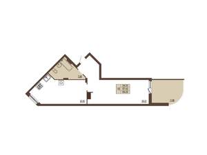 1-к квартира, вторичка, 69м2, 15/17 этаж