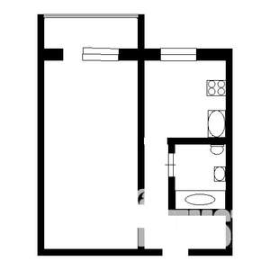 1-к квартира, вторичка, 33м2, 6/9 этаж