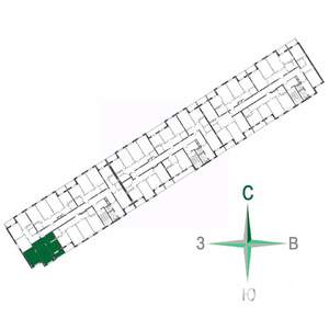 2-к квартира, строящийся дом, 52м2, 1/17 этаж