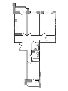 3-к квартира, вторичка, 86м2, 12/17 этаж
