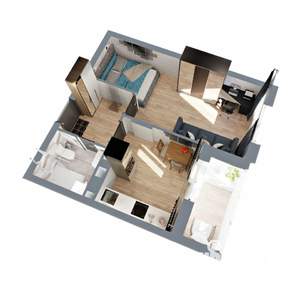 1-к квартира, строящийся дом, 38м2, 13/17 этаж