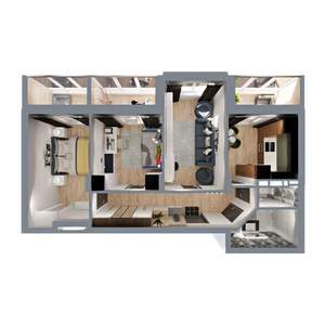 3-к квартира, вторичка, 71м2, 8/17 этаж