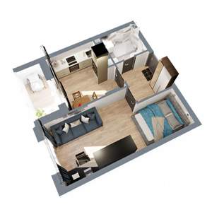 1-к квартира, вторичка, 38м2, 5/17 этаж