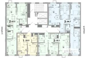 2-к квартира, вторичка, 63м2, 10/16 этаж