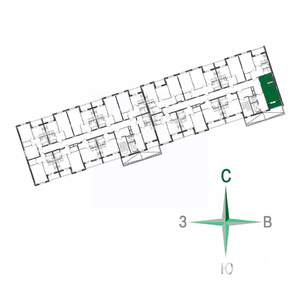 Студия квартира, строящийся дом, 25м2, 2/17 этаж