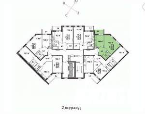 1-к квартира, вторичка, 38м2, 11/17 этаж