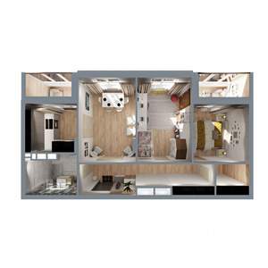 3-к квартира, вторичка, 74м2, 5/17 этаж