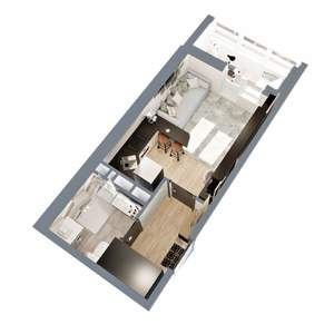 Студия квартира, вторичка, 25м2, 15/17 этаж