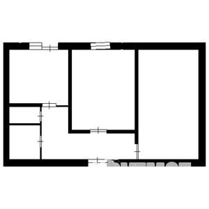 2-к квартира, вторичка, 48м2, 2/2 этаж
