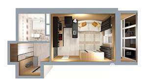 Студия квартира, сданный дом, 27м2, 2/17 этаж