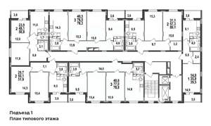 3-к квартира, строящийся дом, 78м2, 11/17 этаж