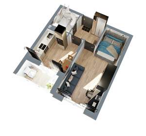 1-к квартира, вторичка, 38м2, 15/17 этаж