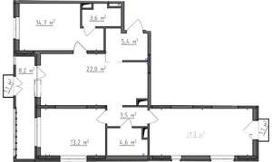 3-к квартира, вторичка, 93м2, 5/9 этаж