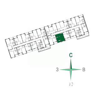 1-к квартира, строящийся дом, 36м2, 17/17 этаж