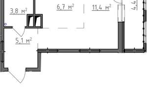 Студия квартира, вторичка, 29м2, 8/9 этаж