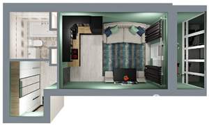 Студия квартира, вторичка, 27м2, 2/17 этаж