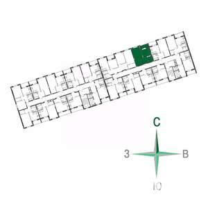 1-к квартира, вторичка, 38м2, 17/17 этаж