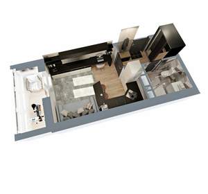 Студия квартира, вторичка, 25м2, 15/17 этаж