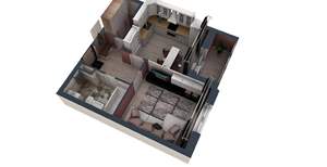 1-к квартира, строящийся дом, 38м2, 16/17 этаж