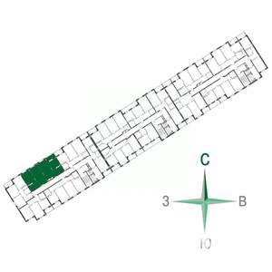 3-к квартира, вторичка, 78м2, 11/17 этаж